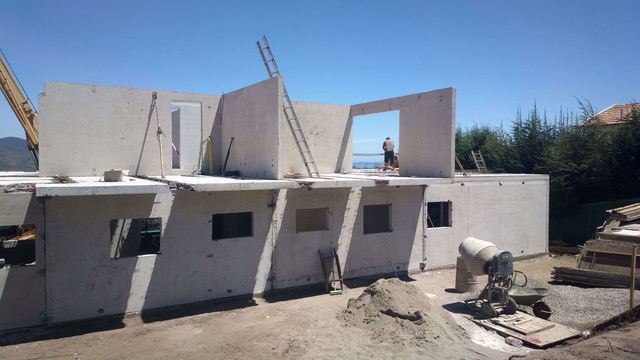confeccion paneles Hormigon armado casa costa cachagua