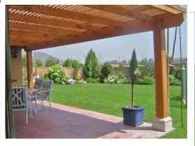 tipo de terraza en vivienda,madera.